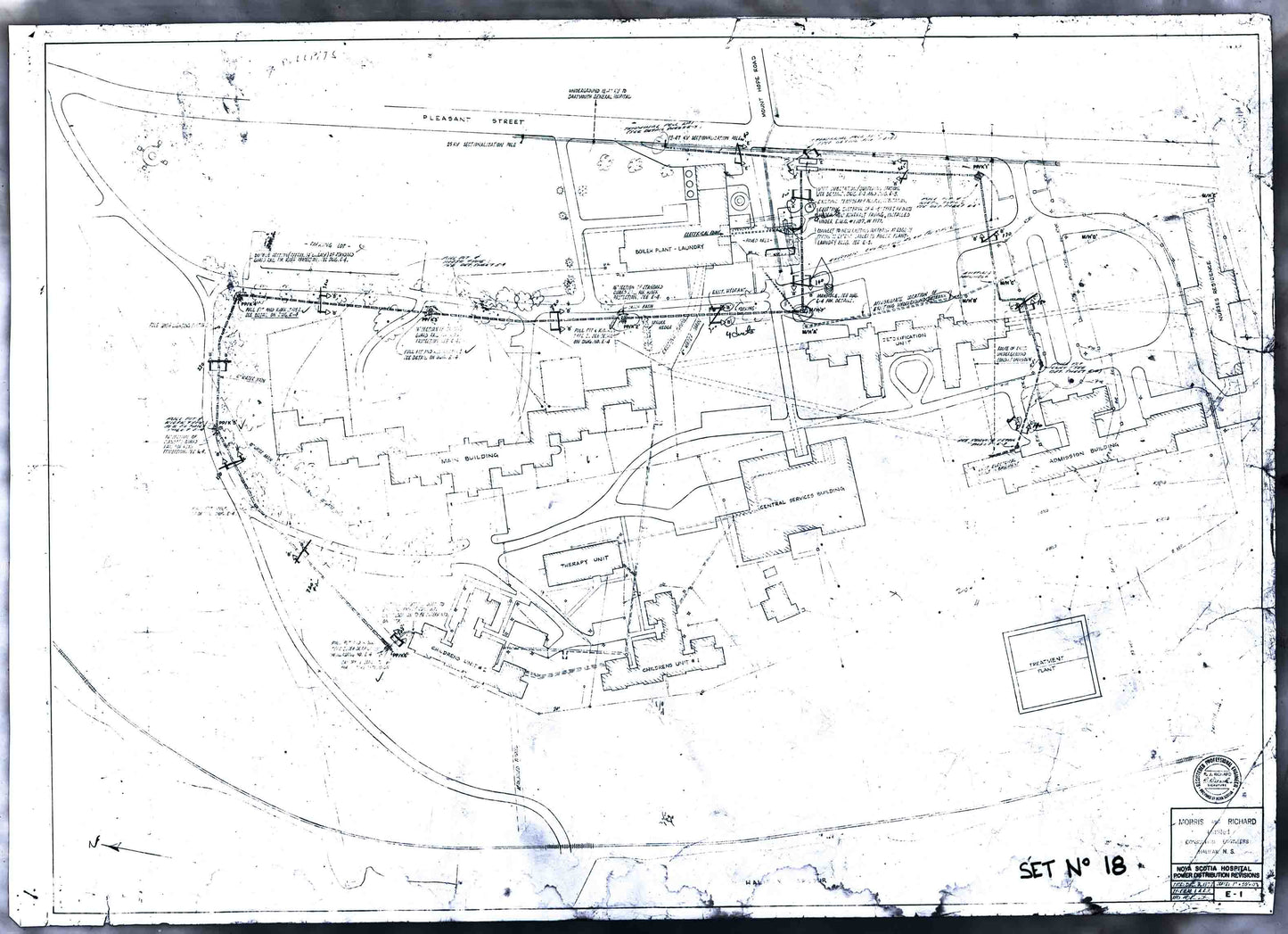 Transparencies of Site Plan of Hospital