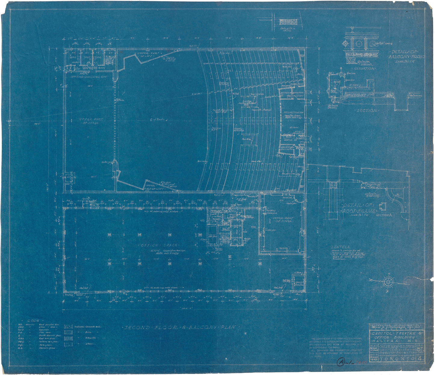 Capitol Theatre Architectural Drawings