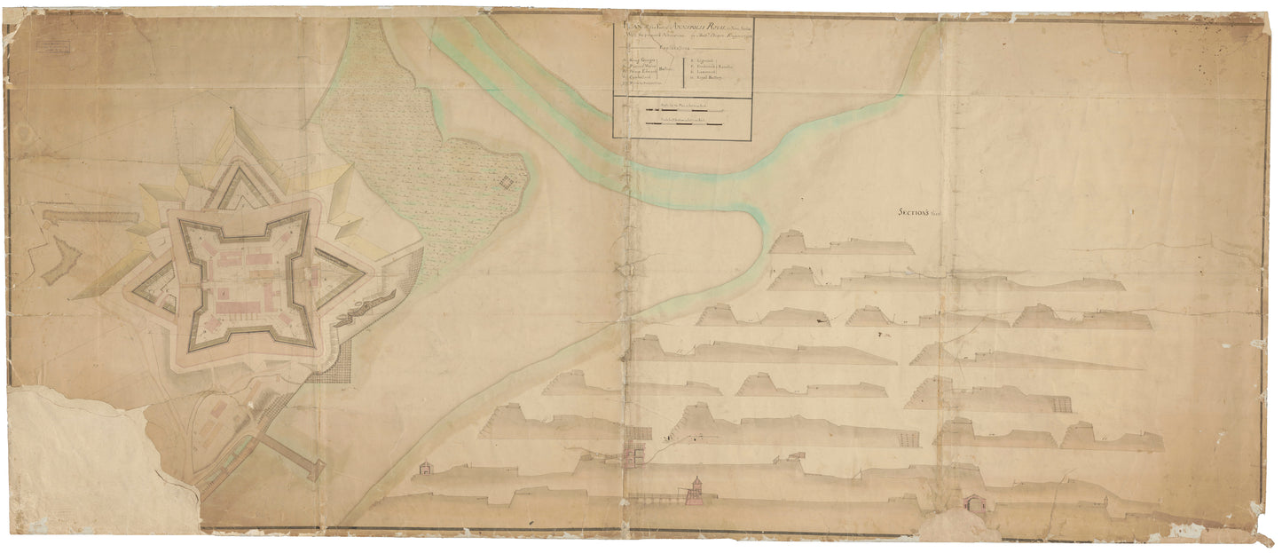 Plan of the Fort of Annapolis Royal in Nova Scotia