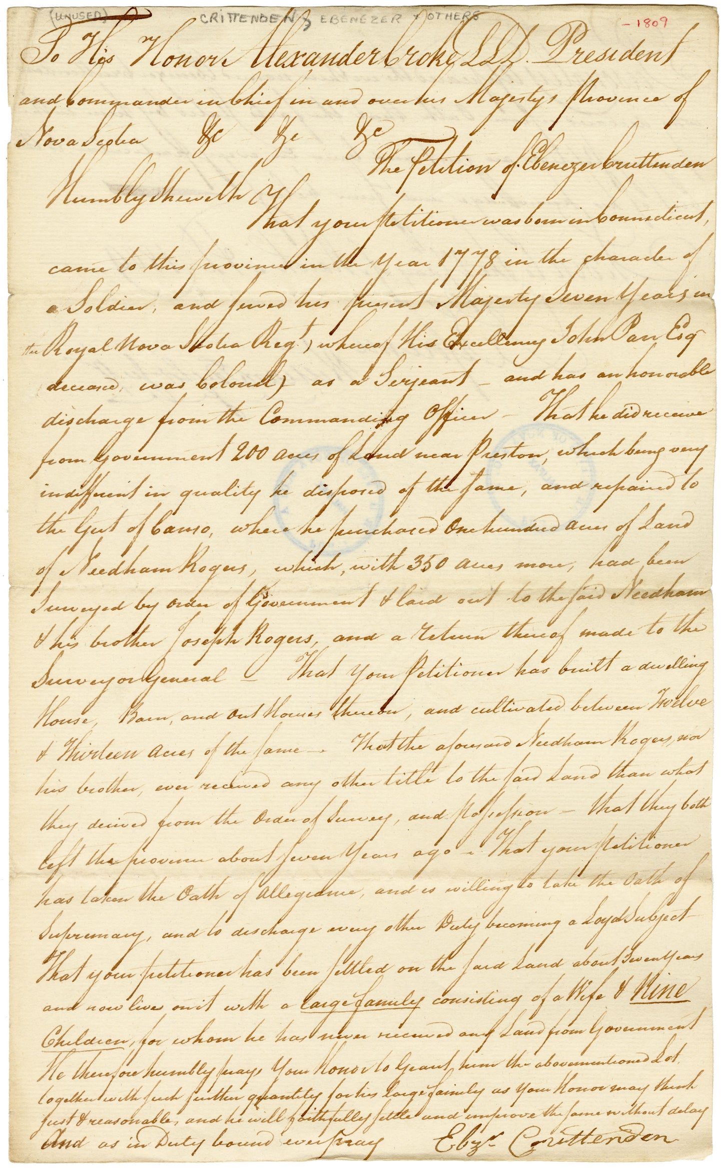 Nova Scotia Land Papers