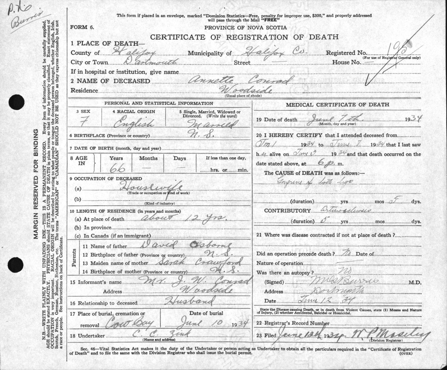 Annette Conrad death