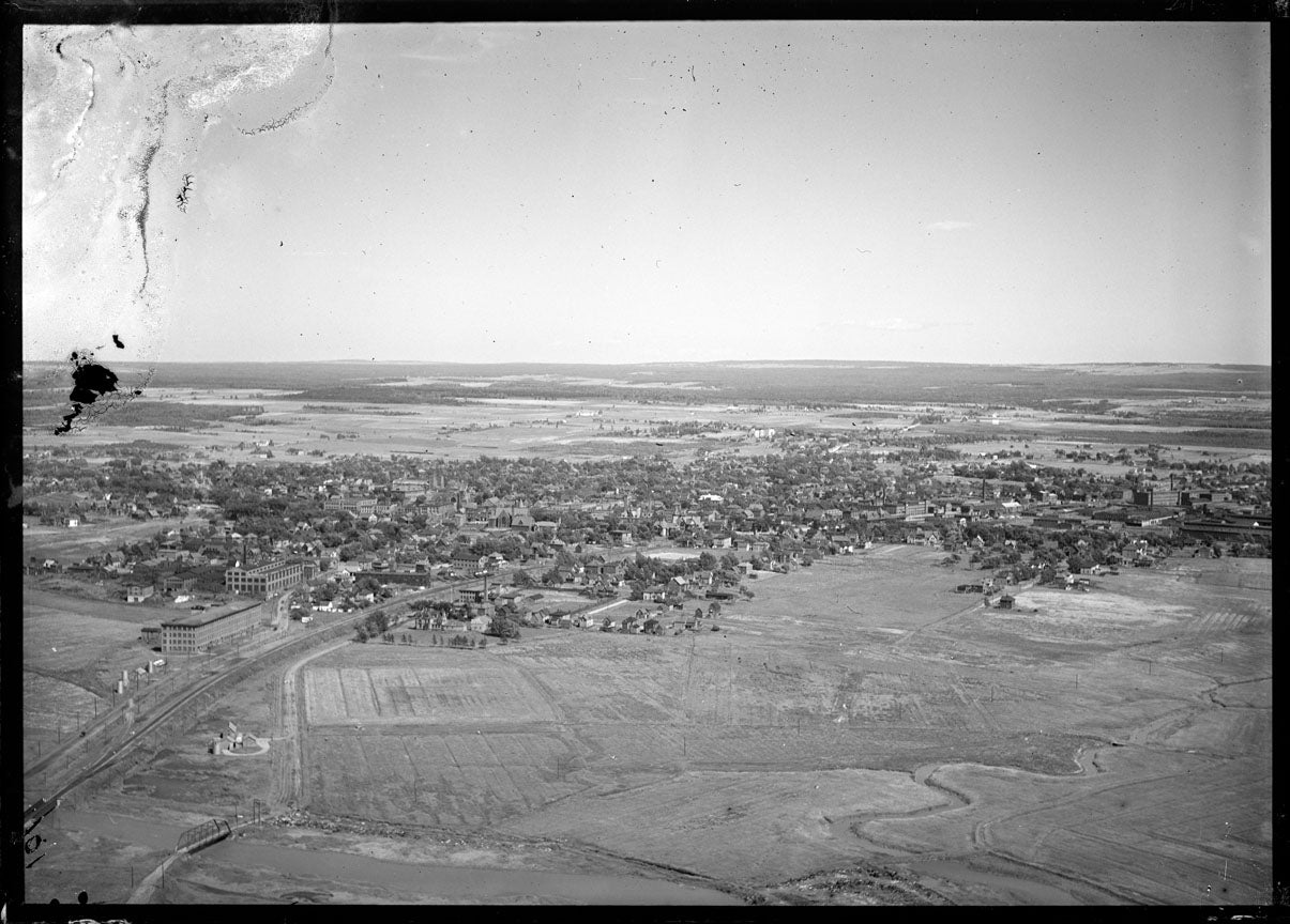 Aerial Photograph of Overview Town from West, Amherst, Nova Scotia
