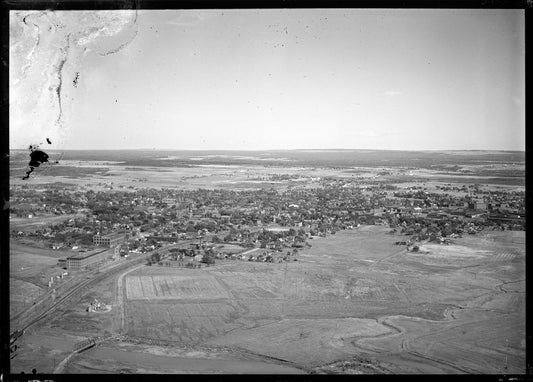 Aerial Photograph of Overview Town from West, Amherst, Nova Scotia