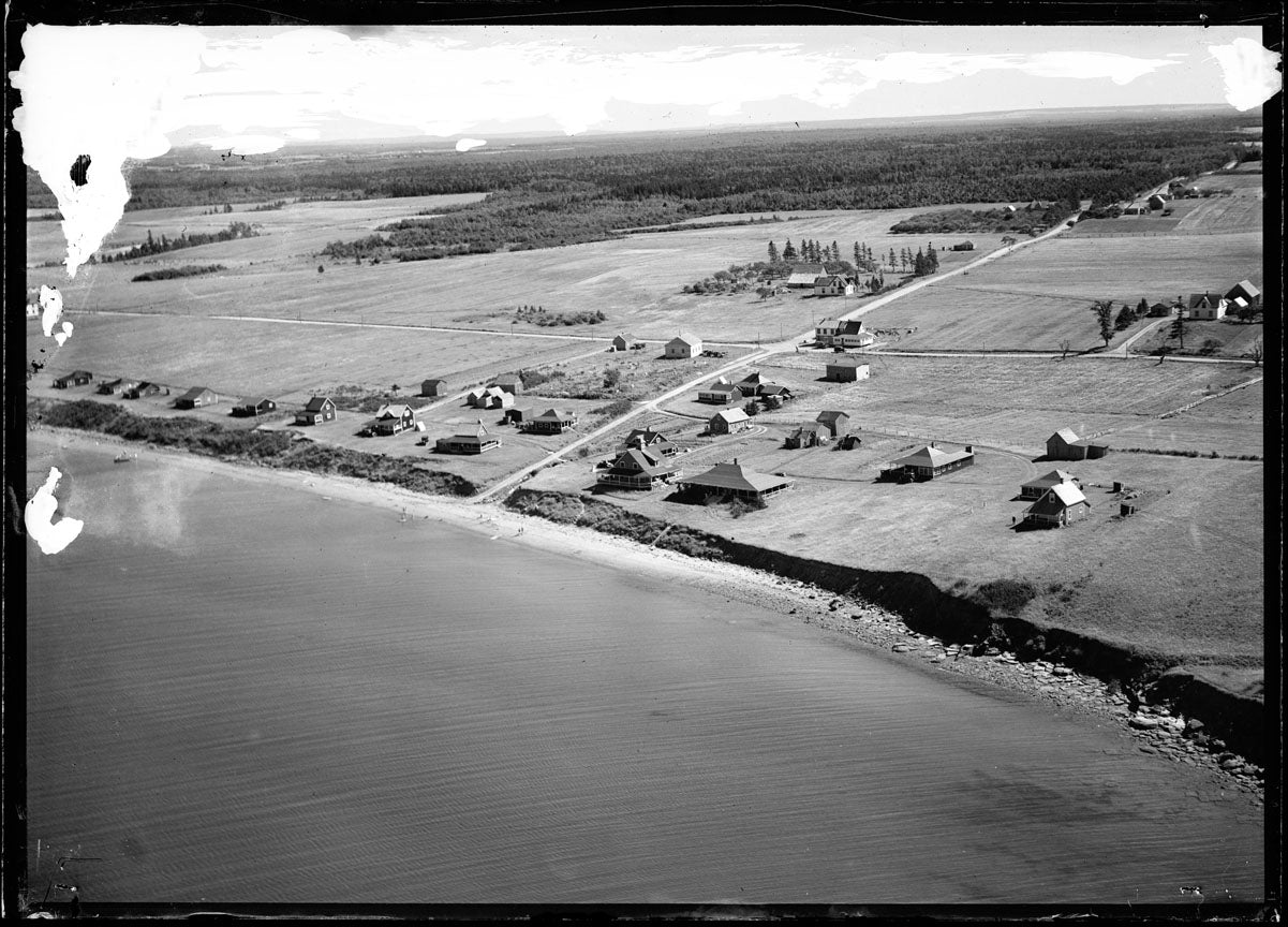 Aerial Photograph of Amherst Shore Cottages, Amherst, Nova Scotia