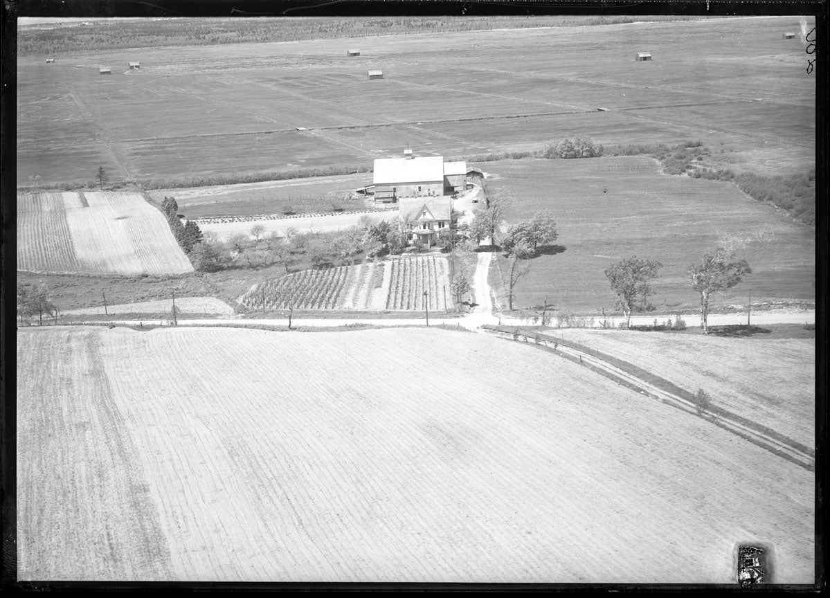 Aerial Photograph of Norman Black Farm, Amherst, Nova Scotia
