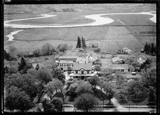 Aerial Photograph of Hillside House, Annapolis Royal, Nova Scotia