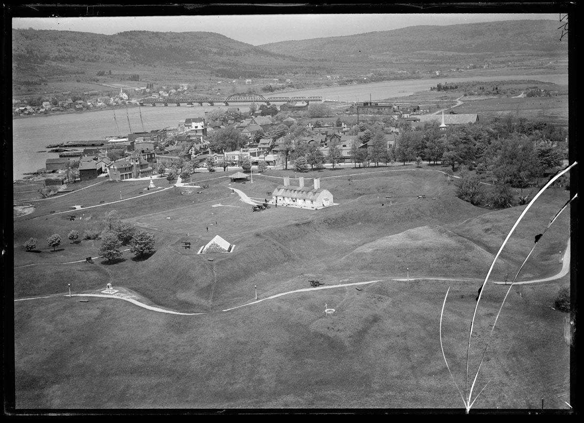 Aerial Photograph of Fort, Town and Bridge, Annapolis Royal, Nova Scotia