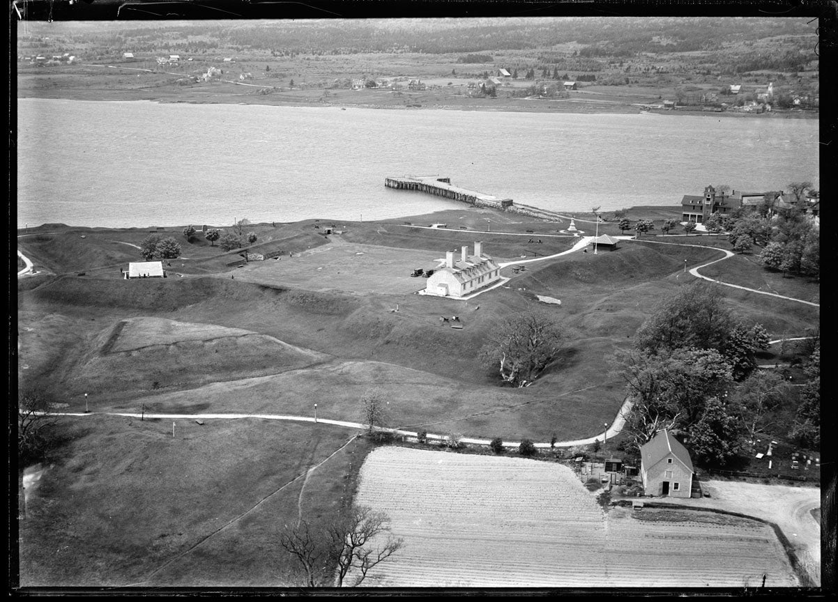 Aerial Photograph of Fort Ann and Wharf, Annapolis Royal, Nova Scotia