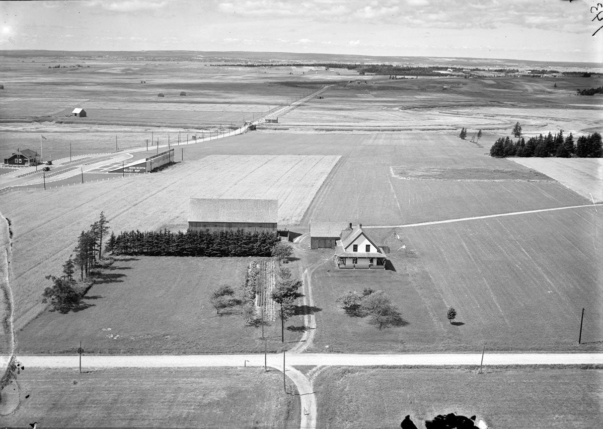Aerial Photograph of D. Higgins Farm, Fort Lawrence, Nova Scotia