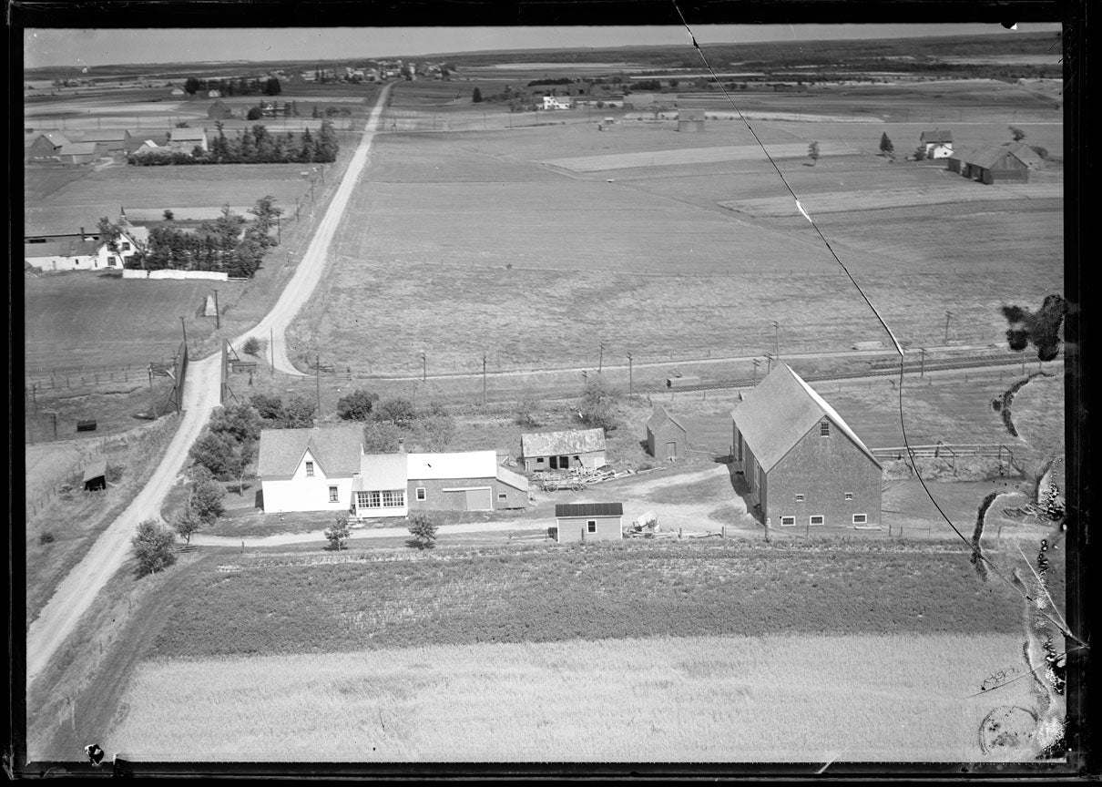 Aerial Photograph of Alfred Trenholm Farm, Fort Lawrence, Nova Scotia