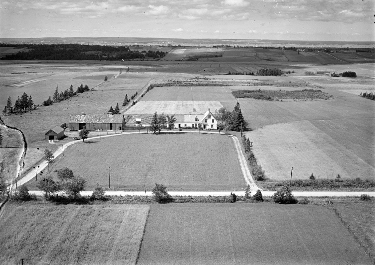 Aerial Photograph of Herbert Smith Farm, Fort Lawrence, Nova Scotia