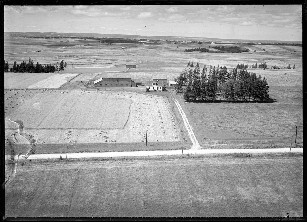 Aerial Photograph of Dave Higgins Farm, Fort Lawrence, Nova Scotia