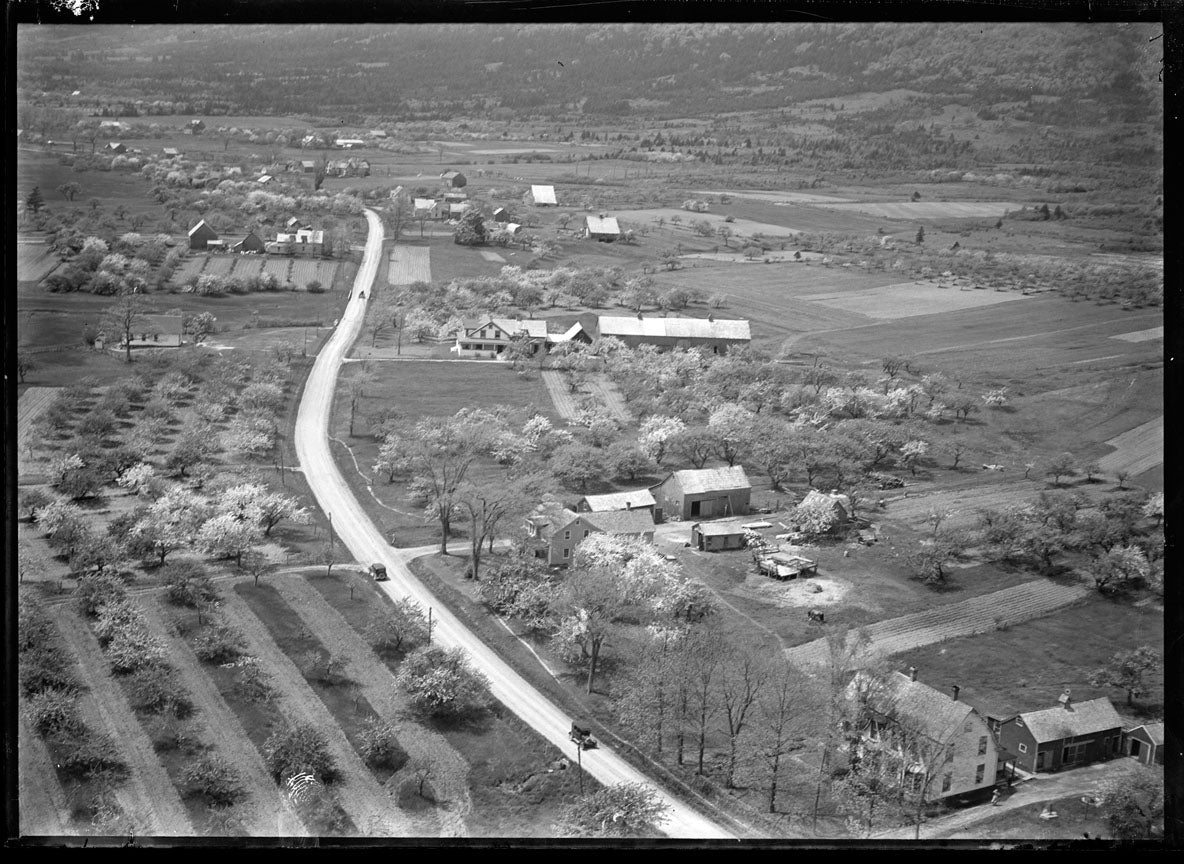 Aerial Photograph of Highway and Farms, Granville, Nova Scotia