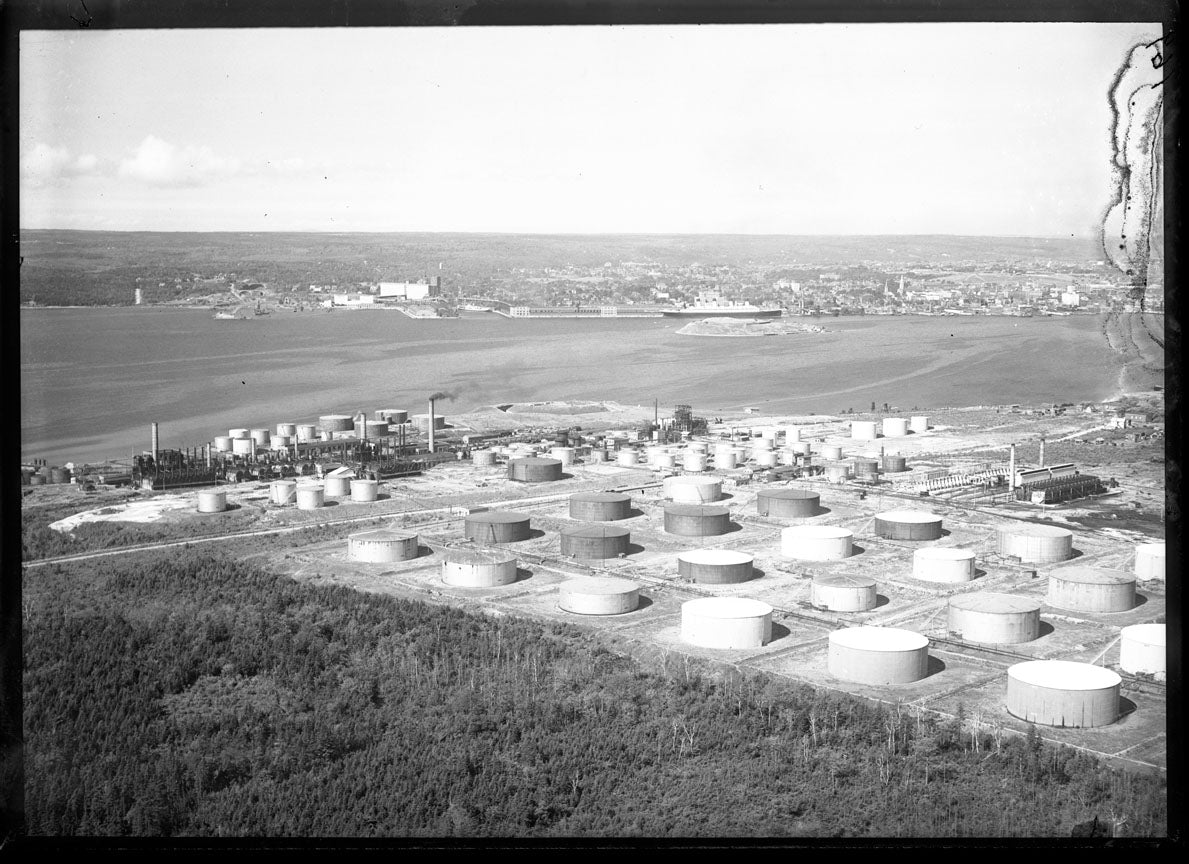 Aerial Photograph of Imperial Oil Plant, Halifax, Nova Scotia