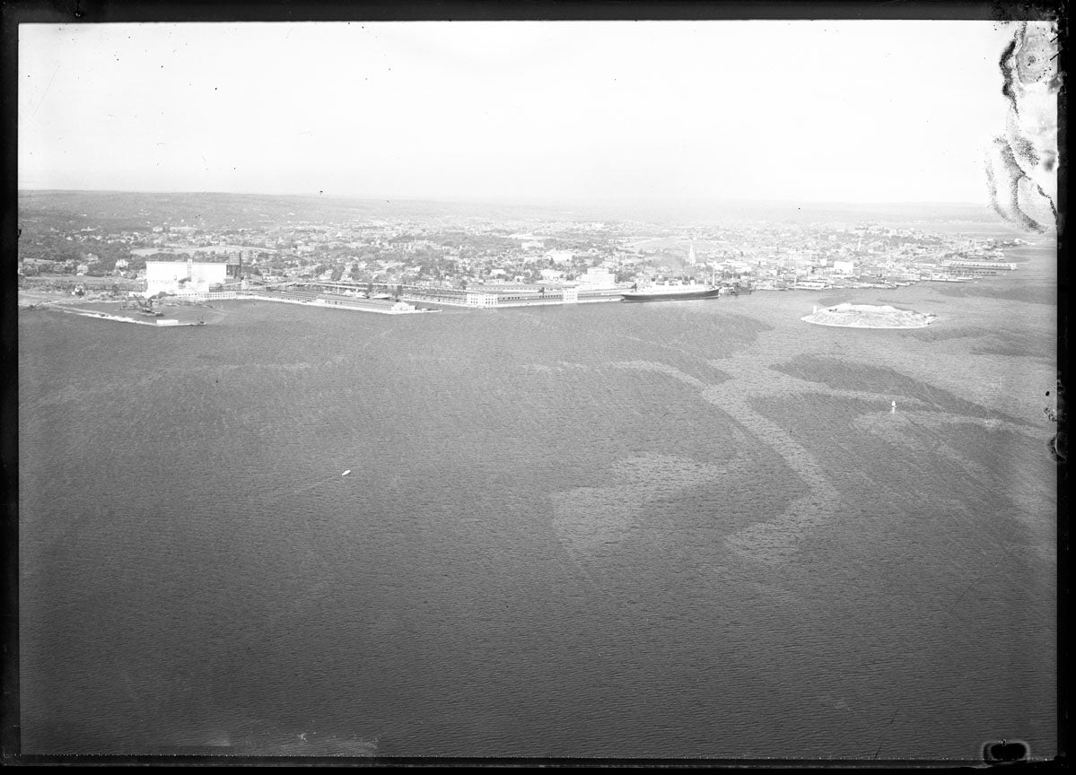 Aerial Photograph of Halifax View from Harbour, Halifax, Nova Scotia