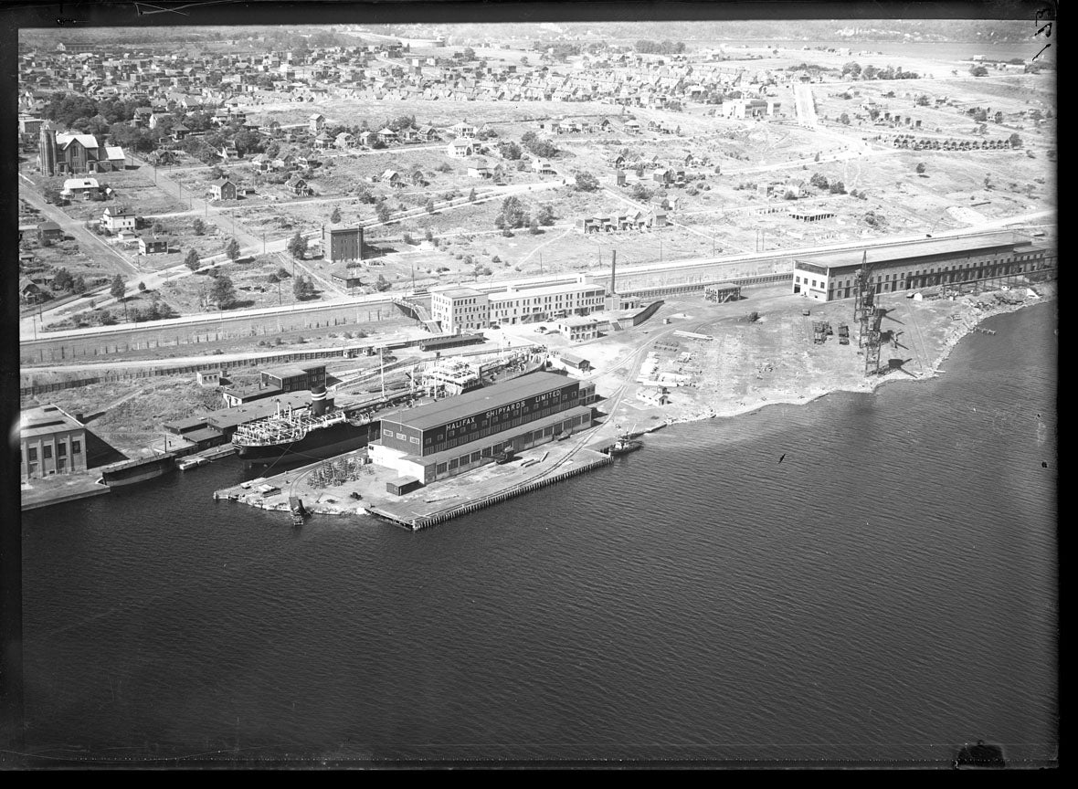 Aerial Photograph of Halifax Shipyards, Halifax, Nova Scotia