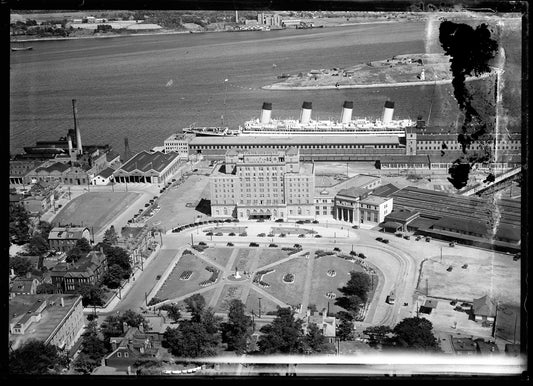 Aerial Photograph of Nova Scotian Hotel Made into Postcard, Halifax, Nova Scotia