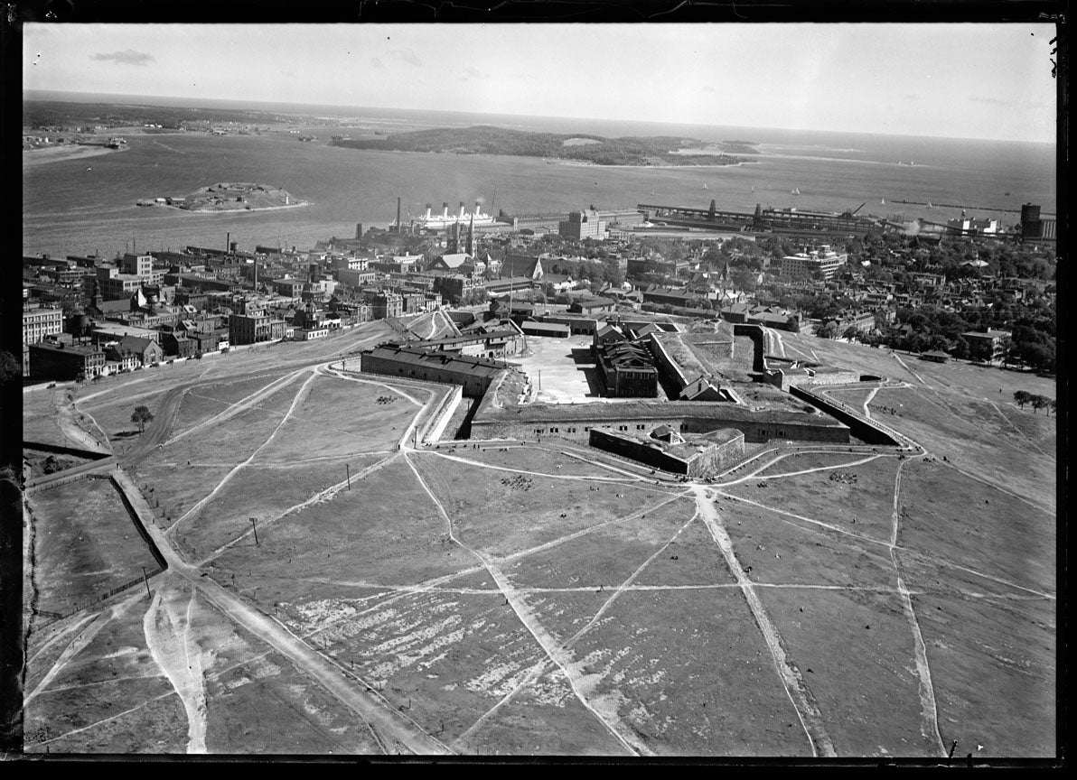 Aerial Photograph of Citadel and Harbour, Halifax, Nova Scotia