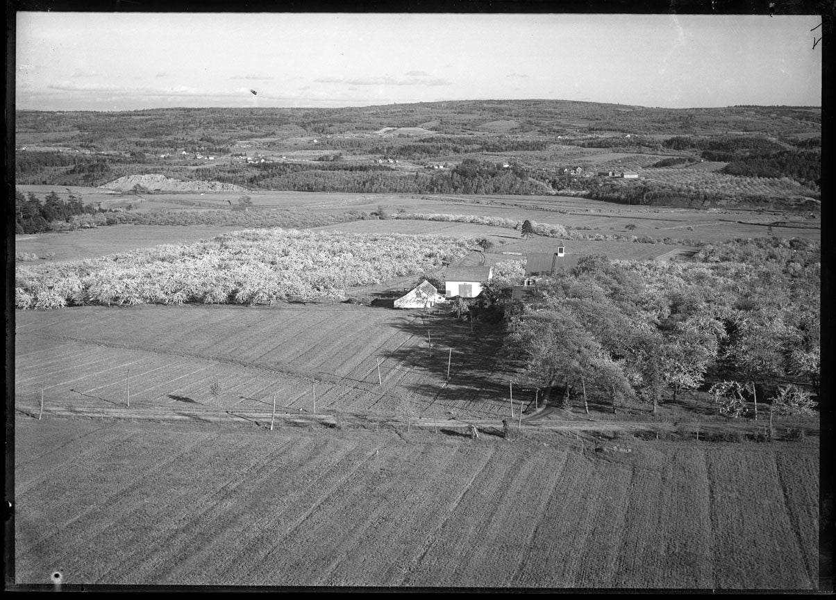 Aerial Photograph of Farms, Kentville, Nova Scotia