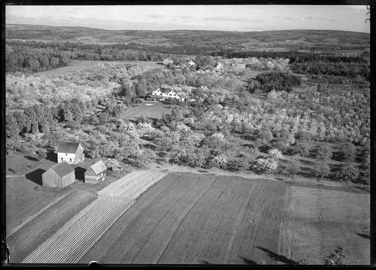 Aerial Photograph of Farms, Kentville, Nova Scotia