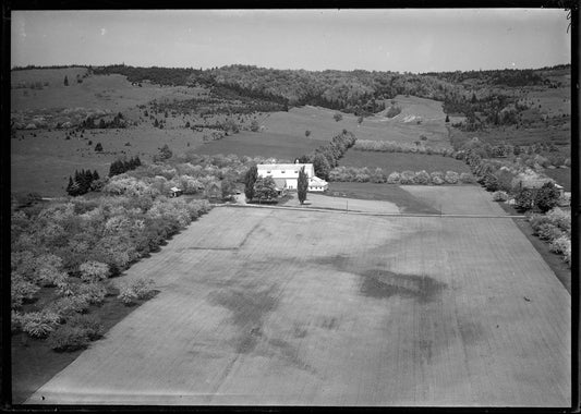 Aerial Photograph of W.E. Saunders Farm House, Kingston, Nova Scotia