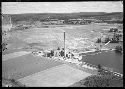 Aerial Photograph of Canada Electric Power Plant, Maccan, Nova Scotia