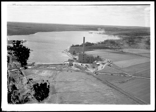 Aerial Photograph of Canada Electric Power Plant, Maccan, Nova Scotia