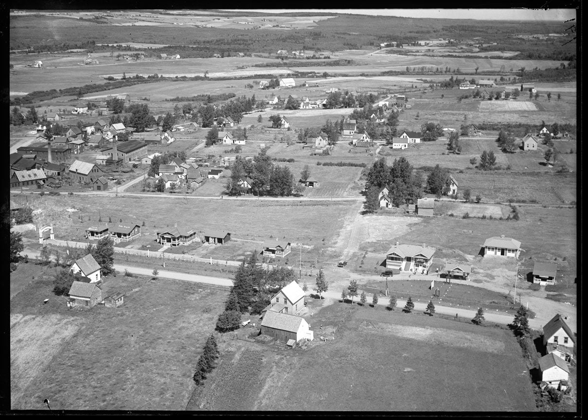 Aerial Photograph of Henry Wood's Cabins, Oxford, Nova Scotia