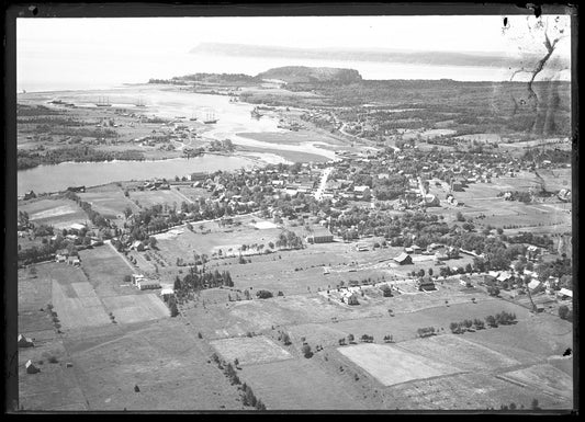 Aerial Photograph of Overview Town, Parrsboro, Nova Scotia