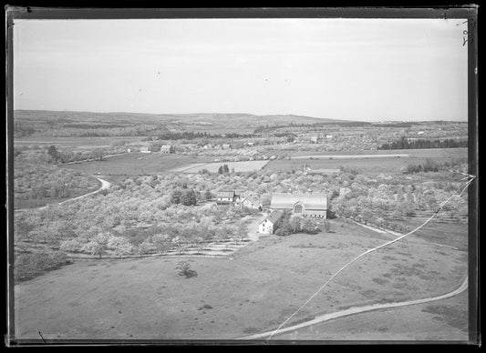 Aerial Photograph of Farms, Port Williams, Nova Scotia