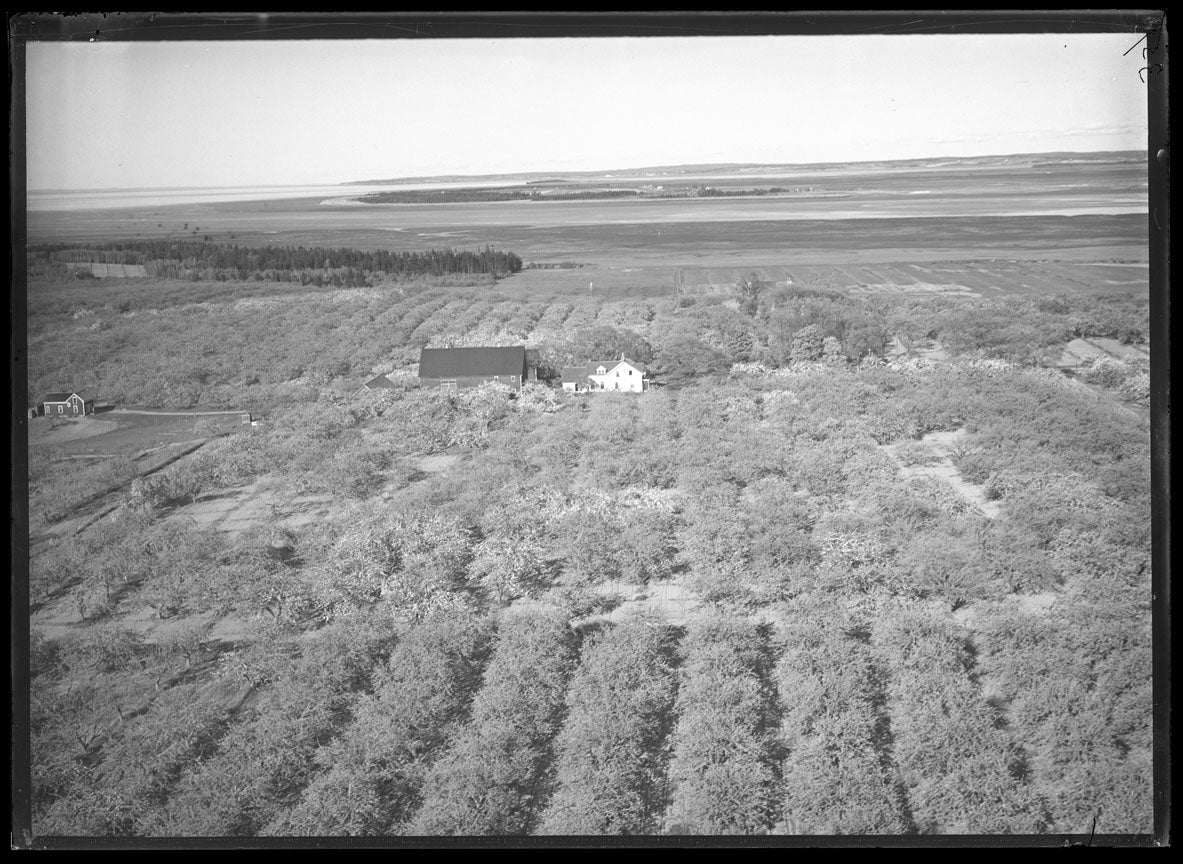 Aerial Photograph of D.J. Mauthou Farm, Port Williams, Nova Scotia
