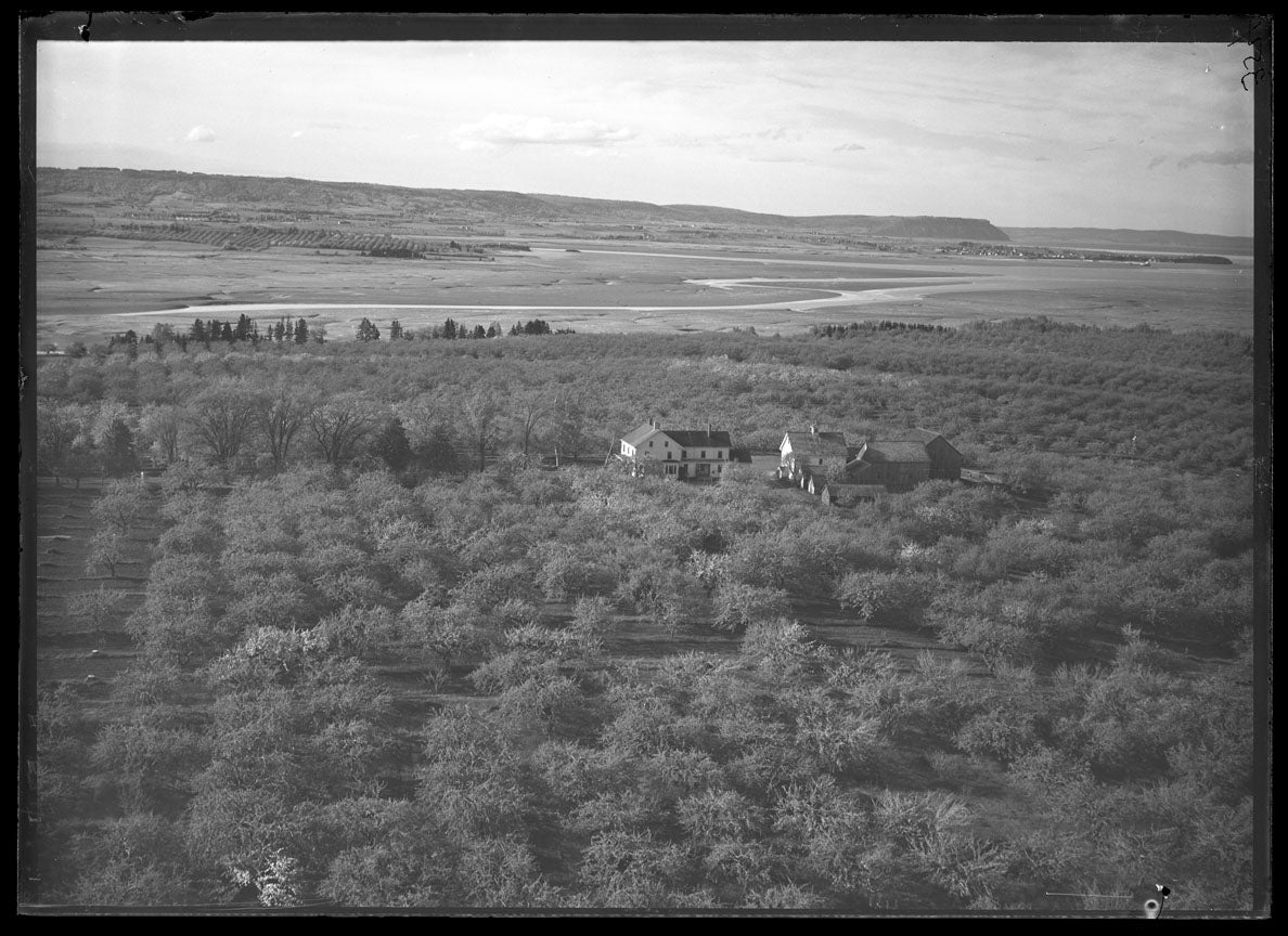 Aerial Photograph of George Starr Farm and Blomidon, Port Williams, Nova Scotia