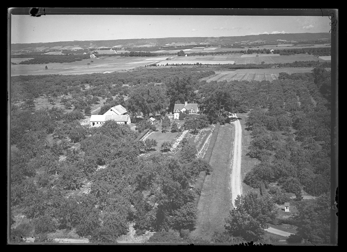 Aerial Photograph of Eldon Colewell Farm, Port Williams, Nova Scotia