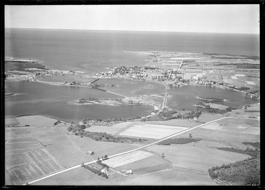 Aerial Photograph of Centre Waterfront View, Pugwash, Nova Scotia