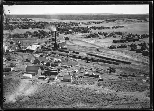 Aerial Photograph of Overview Mine Head and Town, Springhill, Nova Scotia