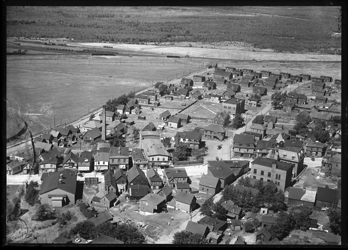 Aerial Photograph of Overview Town Main St., Springhill, Nova Scotia