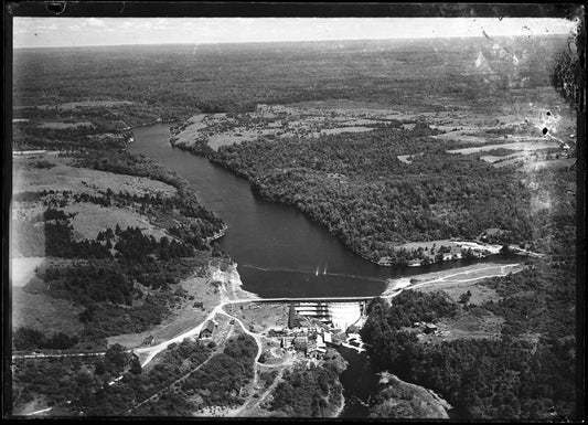 Aerial Photograph of Weymouth Falls, Weymouth Falls, Nova Scotia