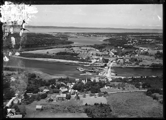 Aerial Photograph of Overview Village, Weymouth, Nova Scotia