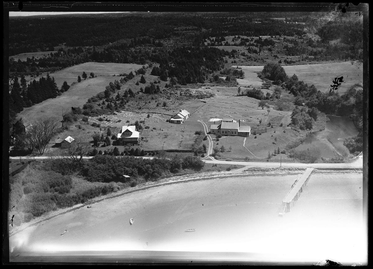 Aerial Photograph of George D. Sack by Shore, Weymouth, Nova Scotia
