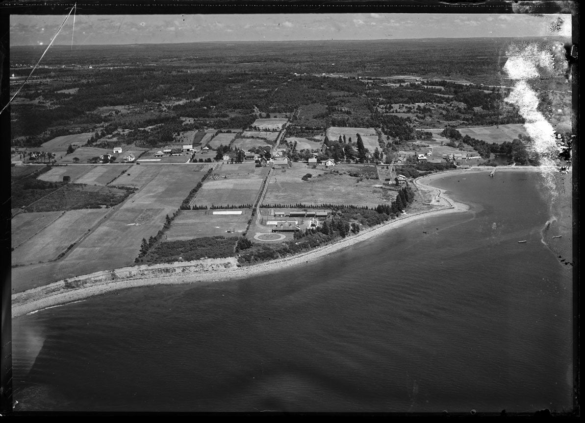 Aerial Photograph of Aldercliffe Camp, Weymouth, Nova Scotia