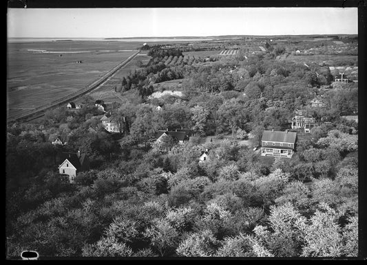Aerial Photograph of Wickwire Dyke, Railway and Davision Dyke, Wolfville, Nova Scotia