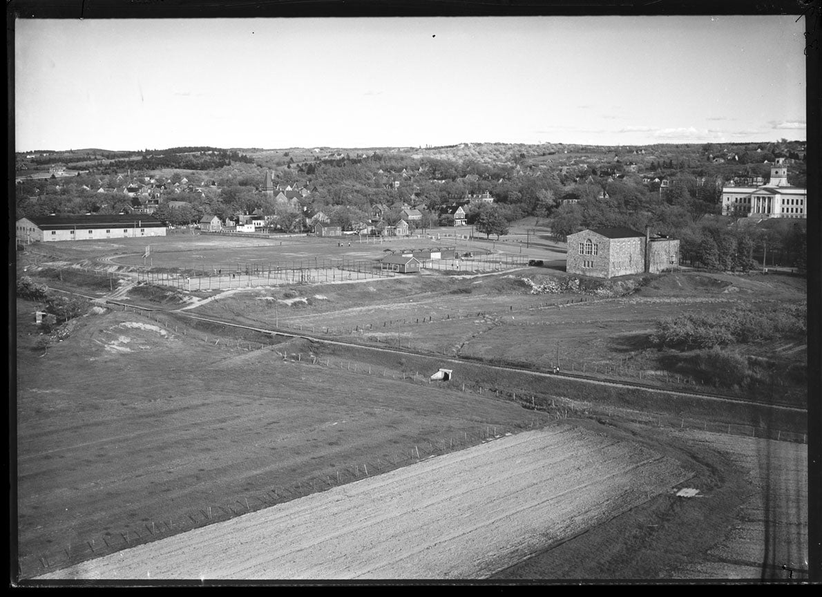 Aerial Photograph of Acadia College, Wolfville, Nova Scotia