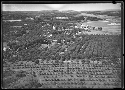 Aerial Photograph of Railstation and George A. Boggs Farm, Wolfville, Nova Scotia