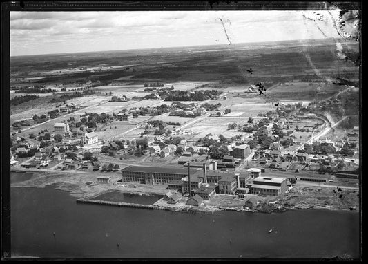 Aerial Photograph of Yarmouth Cotton Mills, Yarmouth, Nova Scotia